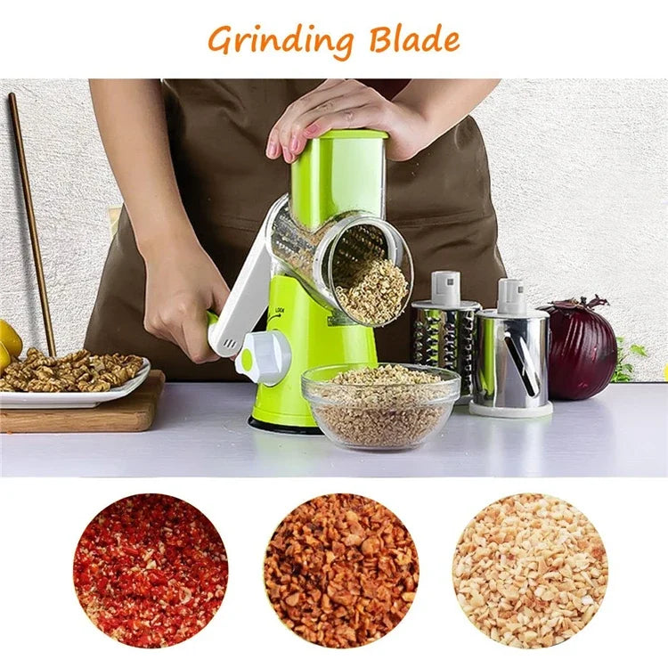 Manual Rotary Cheese Grater for Vegetable Cutter Potato Slicer Mandoline Multifunctional Vegetable Chopper Kitchen Accessories