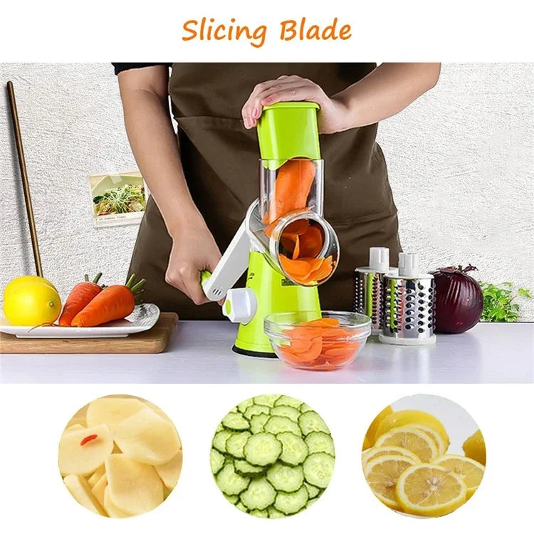 Manual Rotary Cheese Grater for Vegetable Cutter Potato Slicer Mandoline Multifunctional Vegetable Chopper Kitchen Accessories