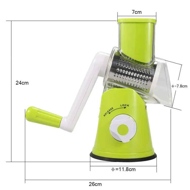 Manual Rotary Cheese Grater for Vegetable Cutter Potato Slicer Mandoline Multifunctional Vegetable Chopper Kitchen Accessories