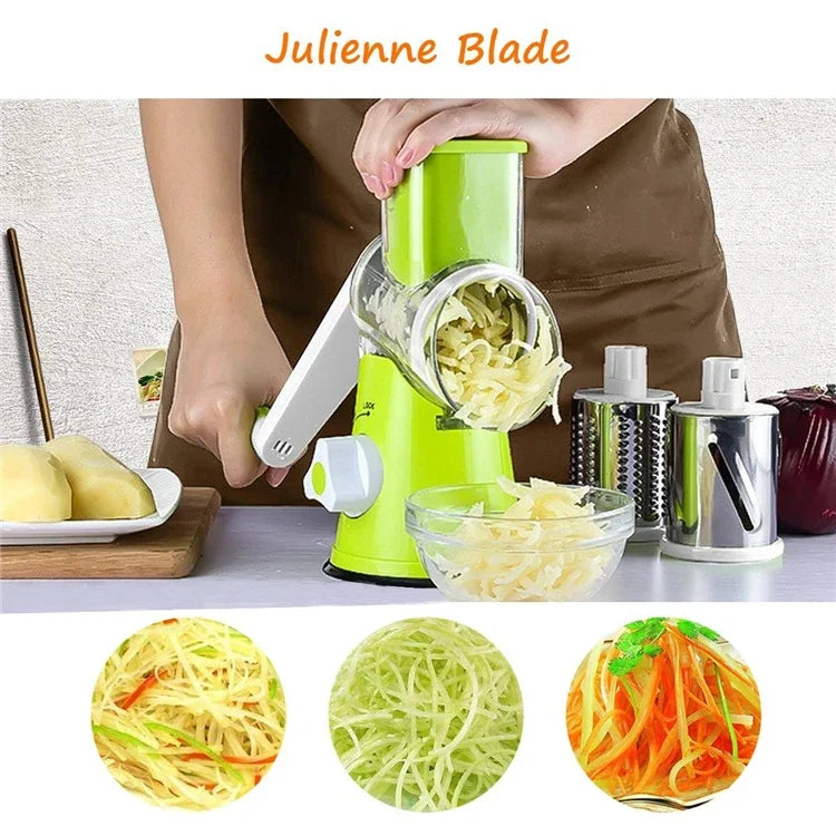 Manual Rotary Cheese Grater for Vegetable Cutter Potato Slicer Mandoline Multifunctional Vegetable Chopper Kitchen Accessories