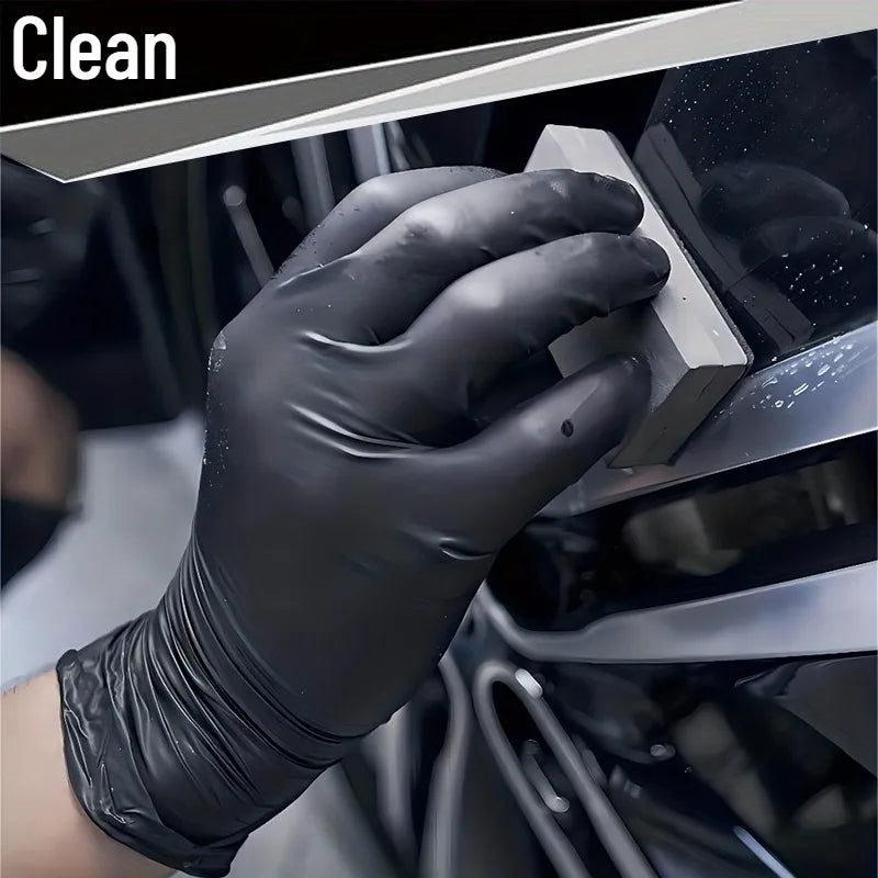 30/50/100PCS Black Nitrile Gloves Household Kitchen Bathroom Cleaning Gloves Dishwashing Nail Art Hair Dye Pets Latex Free