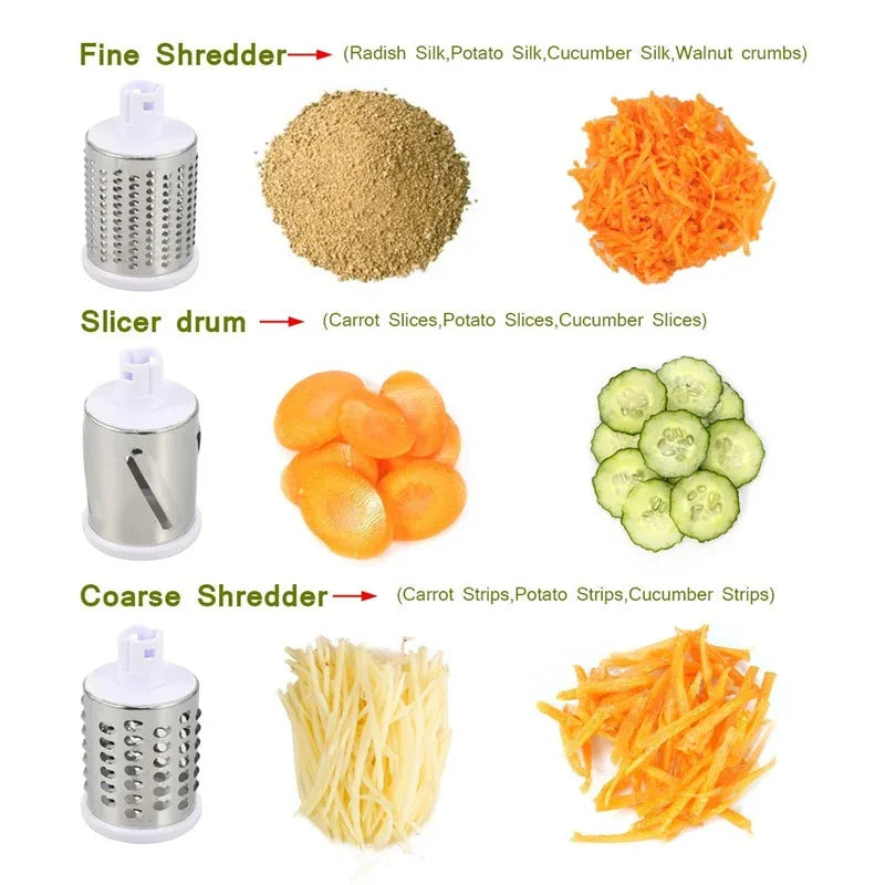 Manual Rotary Cheese Grater for Vegetable Cutter Potato Slicer Mandoline Multifunctional Vegetable Chopper Kitchen Accessories