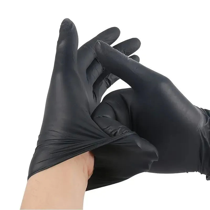 30/50/100PCS Black Nitrile Gloves Household Kitchen Bathroom Cleaning Gloves Dishwashing Nail Art Hair Dye Pets Latex Free
