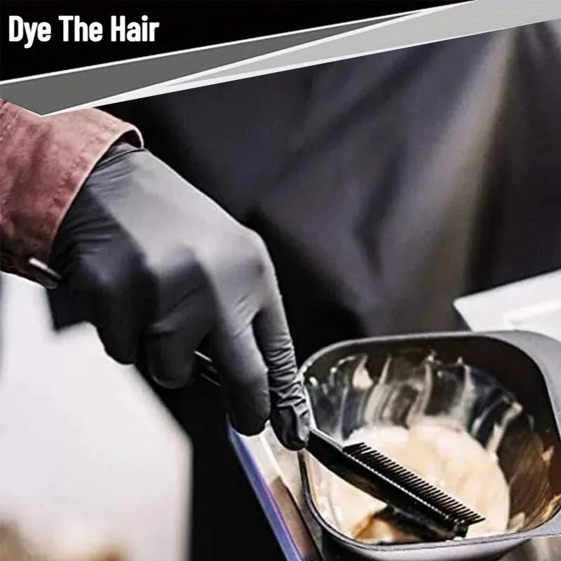 30/50/100PCS Black Nitrile Gloves Household Kitchen Bathroom Cleaning Gloves Dishwashing Nail Art Hair Dye Pets Latex Free